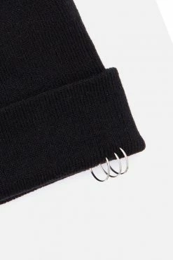 Adika Hair Accessories Ring Detail Knit Beanie