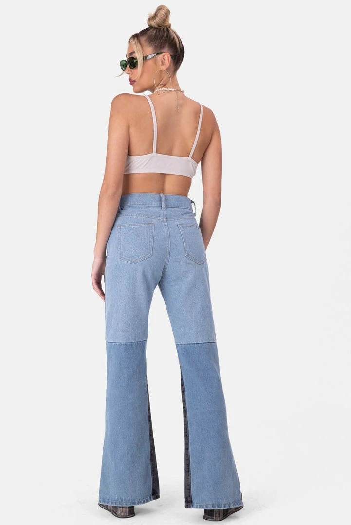 Best deal ๐ฅ Adika Zappa Color-Block ๐ Jeans | FLARE ๐ฅฐ 4 Adika Zappa Color-Block Jeans | FLARE