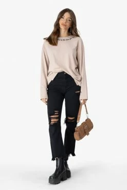 Adika OUTLET HATERS Embroidery Oversize Tee