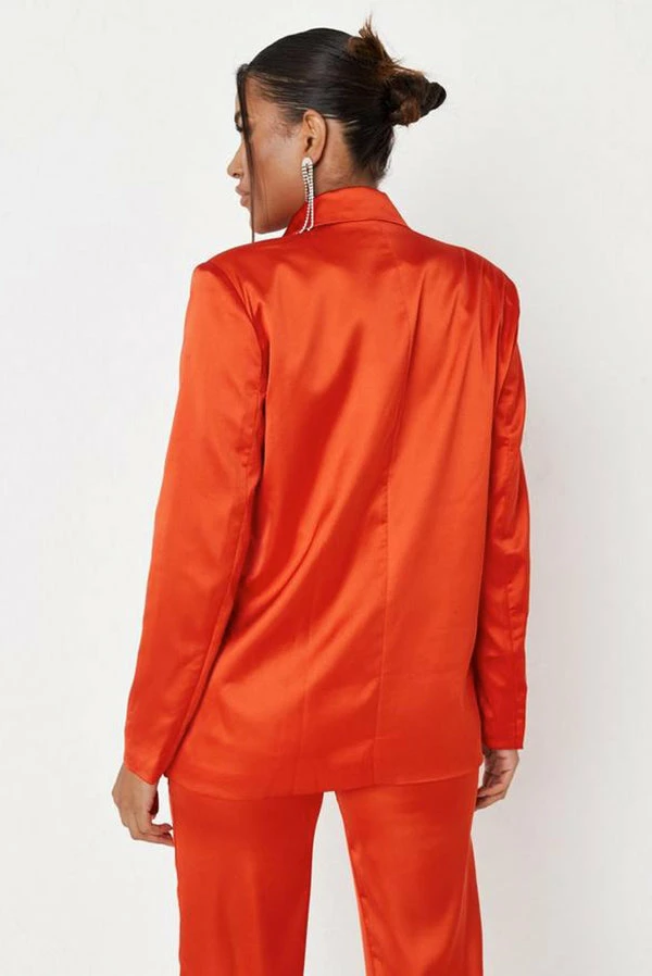 Brand new 👍 Adika MISSGUIDED // Oversized Satin-Finish Blazer 🧥 Coats & Jackets ✨ 4 Adika MISSGUIDED // Oversized Satin-Finish Blazer Coats & Jackets