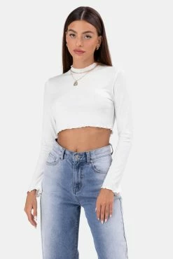 Adika Sanders Wavy Cropped Tee
