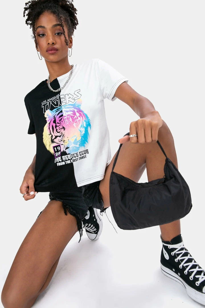 Promo ✔️ Adika TIGERS Color Block Tee OUTLET 🥰 1 Adika TIGERS Color Block Tee OUTLET