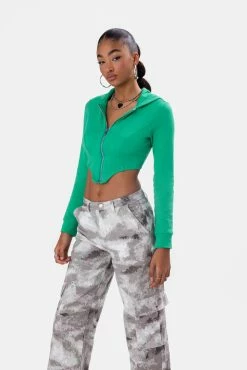 Adika Jenkins Corset-Style Zip Hoodie OUTLET