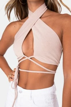 Adika OUTLET Romeo Cross-Wrap Halter Top