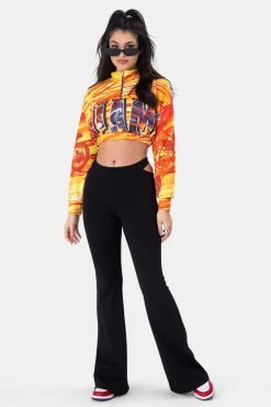 Adika RIDE Front Zip Cropped Sweatshirt OUTLET