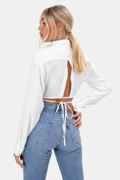 Adika OUTLET Crop Button-Down Shirt