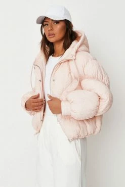 Adika Coats & Jackets MISSGUIDED // Oversized Jacquard Puffer Jacket