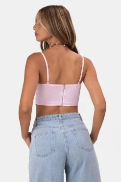 Adika Saint Satin Finish Crop Top