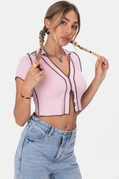 Adika OUTLET Bubbles Reverse Stitch Crop Top