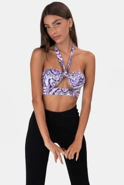 Adika Rodrigo Cut-Out Halter Top Clothing