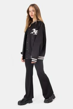 Adika Clothing AD Satin-Finish Varsity Jacket