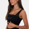 Adika Brands REEBOK // Studio Square Neck Mesh Sports Bra
