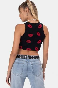 Brand new 🛒 Adika XOXO Ribbed Crop Top Clothing 🌟 8 Adika XOXO Ribbed Crop Top Clothing