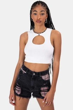 Adika Tanks Cut-Out Cropped Top OUTLET