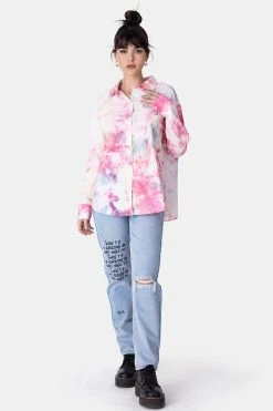 Adika OUTLET Vibe Button Down Tie-Dye Shirt