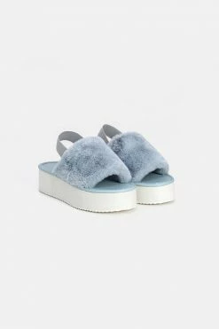 Adika Shoes Nova Faux Fur Sliders