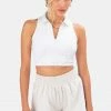 Adika Kinsley Front Zip Crop Top