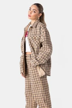 Adika Clothing Roberts Flannel Plaid Shacket