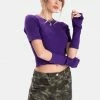 Adika Willis Knit Top And Fingerless Glove Set