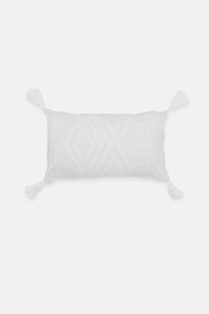 Hot Sale ๐ Adika Milky Embroidered Rectangle Pillow Cover ๐งจ 2 Adika Milky Embroidered Rectangle Pillow Cover