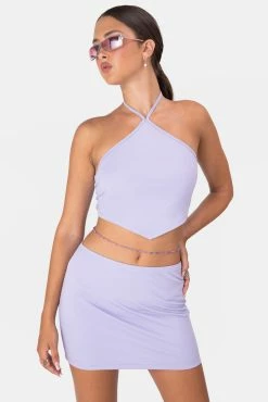 Adika Connery Halter Crop Top Clothing