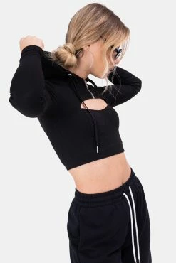 Adika Ortega Cut-Out Crop Top