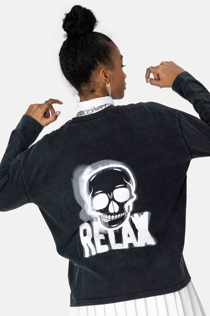 Flash Sale 🤩 Adika OUTLET RELAX Wash Long Sleeve Tee 🤩 4 Adika OUTLET RELAX Wash Long Sleeve Tee