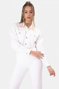 Adika Chakra Cropped Denim Jumpsuit OUTLET