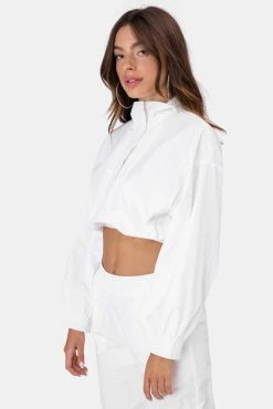 Adika Icy Cropped Nylon Track Top