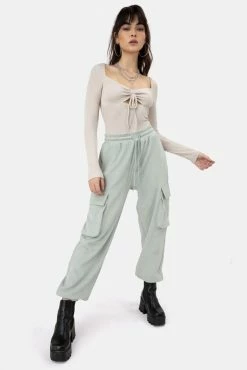 Adika Adams Ruched Ribbed Bodysuit