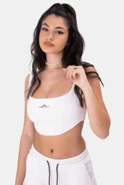 Adika FLOW Contrast-Seam Corset Top