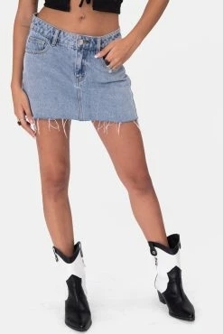 Adika Costa Denim Mini Skirt Clothing