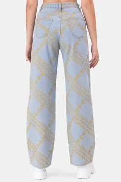 Adika Marigold Printed Jeans | WIDE OUTLET