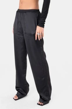 Adika Loreto Wide Satin-Finish Pants Clothing