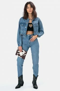 Adika OUTLET Raleigh Cropped Denim Jacket