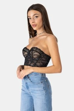 Adika Midnights Strapless Lace Top