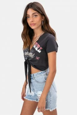 Adika Brick Front Knot Top