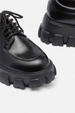 Adika Faux Leather Chunky Derby Shoes