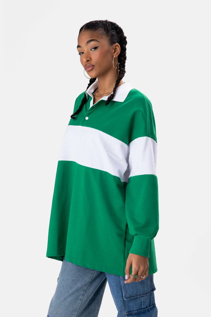 Best Pirce 🎁 Adika Clothing Stenson Polo Collar Oversized Sweatshirt 👏 3 Adika Clothing Stenson Polo Collar Oversized Sweatshirt