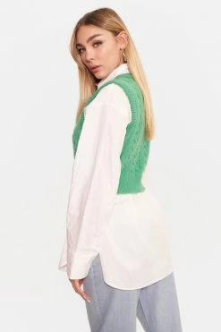 Adika OUTLET Imperial Cropped Cable Knit Vest