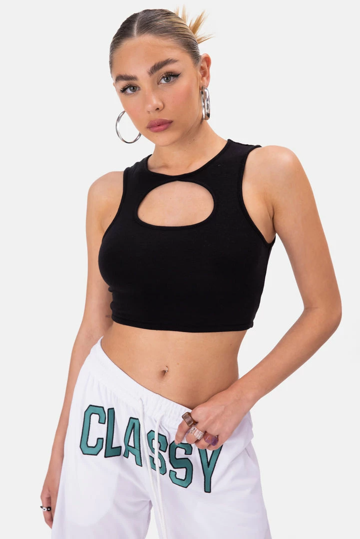 Top 10 🌟 Adika OUTLET Tanks Cut-Out Cropped Top ✔️ 1 Adika OUTLET Tanks Cut-Out Cropped Top