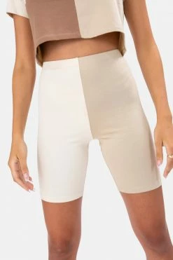 Adika Follow Color-Block Biker Shorts OUTLET