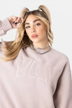 Adika YAY Embroidery Sweatshirt OUTLET