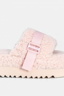 Adika Kitty Faux Shearling Sliders