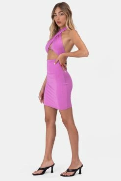 Adika OUTLET ANGEL Cross Wrap Halter Dress