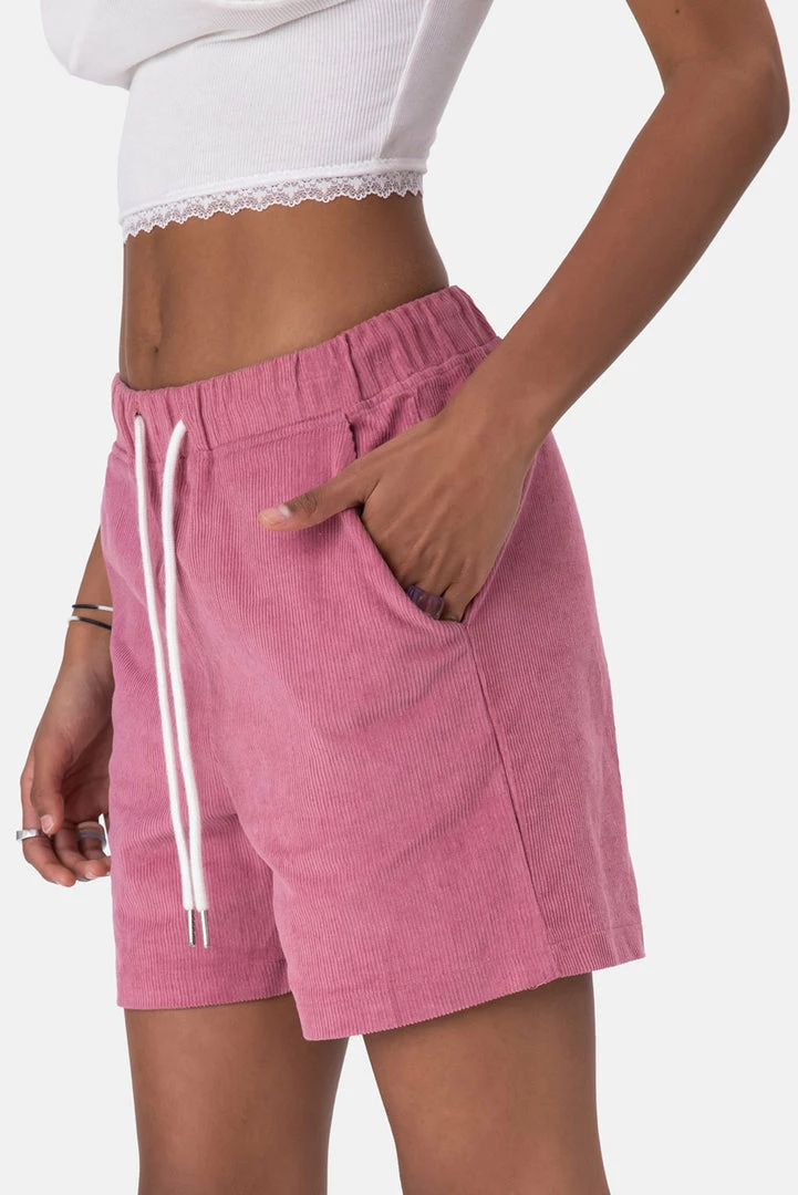 Coupon ❤️ Adika OUTLET Punch Corduroy Knee Shorts ⌛ 1 Adika OUTLET Punch Corduroy Knee Shorts