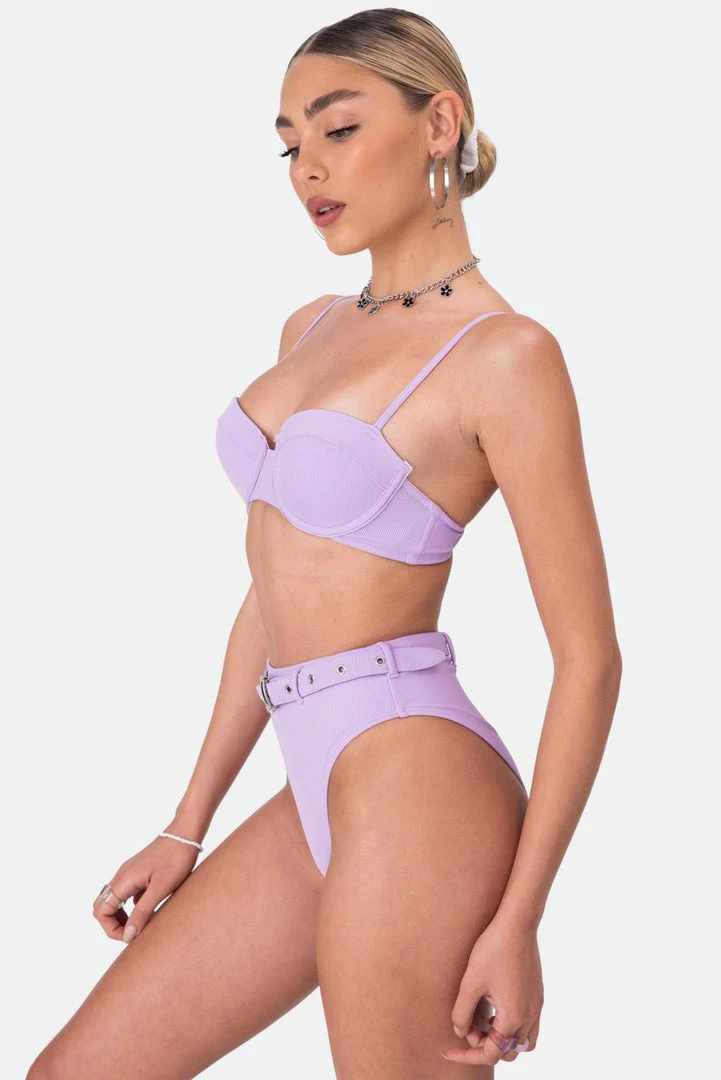 Discount ⌛ Adika OUTLET Bond Belted Ribbed 👙 Bikini Bottoms 😉 3 Adika OUTLET Bond Belted Ribbed Bikini Bottoms