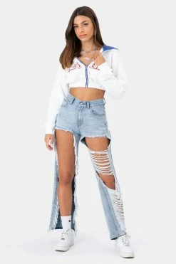 Adika LEGEND Cropped Zipped Hoodie