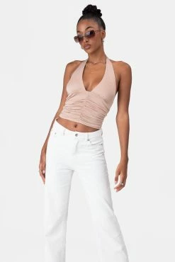 Adika Herald Ruched Halter Top