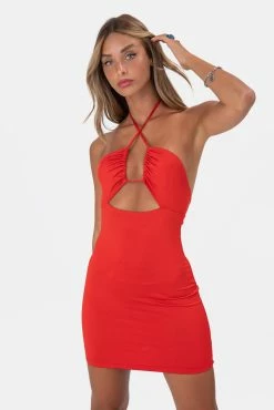 Adika Boldsky Halter Mini Dress Clothing